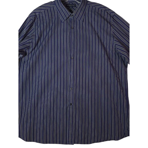 Austin Reed Men's XL Blue Striped Button-Down Shirt - Picture 1 of 7
